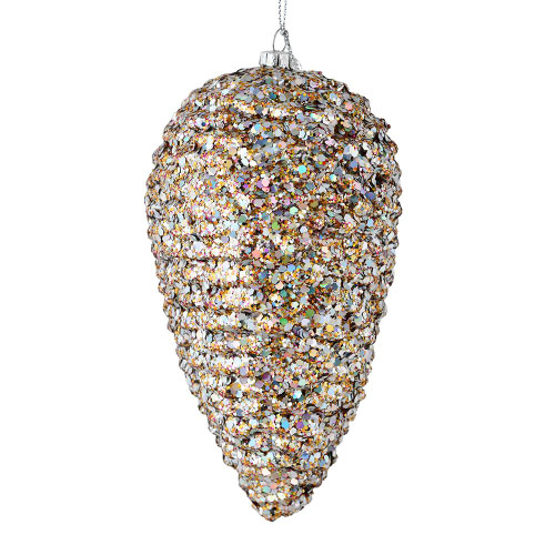 Vickerman N187299D 7" Multi-Color Glitter Pinecone Ornament