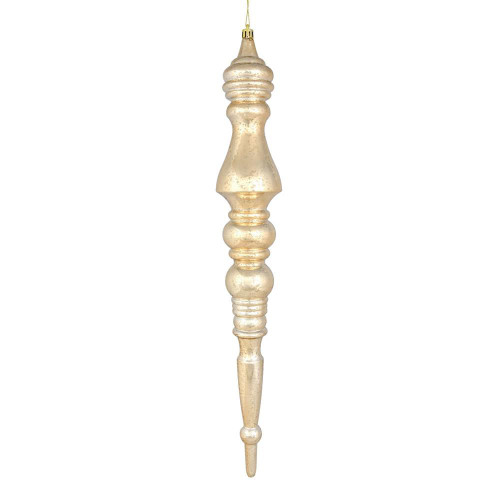 Vickerman N190908D - 20 inch Gold Mercury Finial Christmas Ornament
