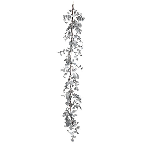 Vickerman RL192572 - 5 ft Silver Eucalyptus Christmas Garland - Unlit