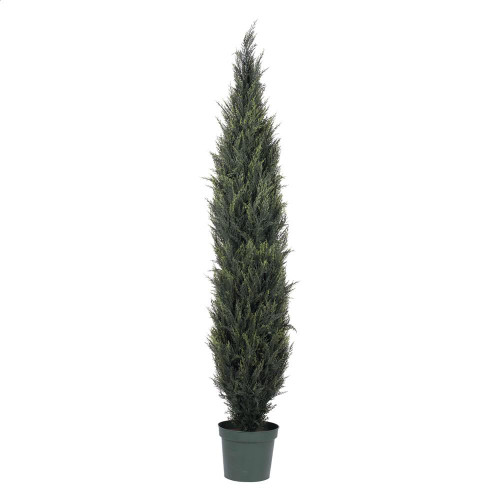  Vickerman T160184 7ft Artificial Outdoor Pond Cypress Tree in Pot 