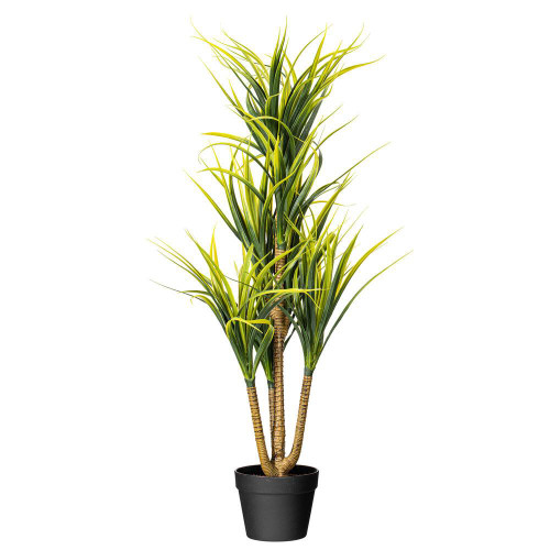  Vickerman TA170301 40" Artificial Plastic Green Yucca in Pot 