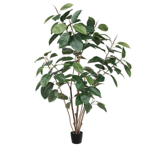  Vickerman TB170760 5ft Artificial Green Rubber Tree in Pot 