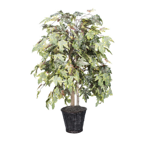  Vickerman TBU1740 4ft Artificial Frosted Maple Bush 