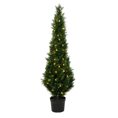  Vickerman TP170660LED 5ft Artificial Cedar Tree with LED Lights 
