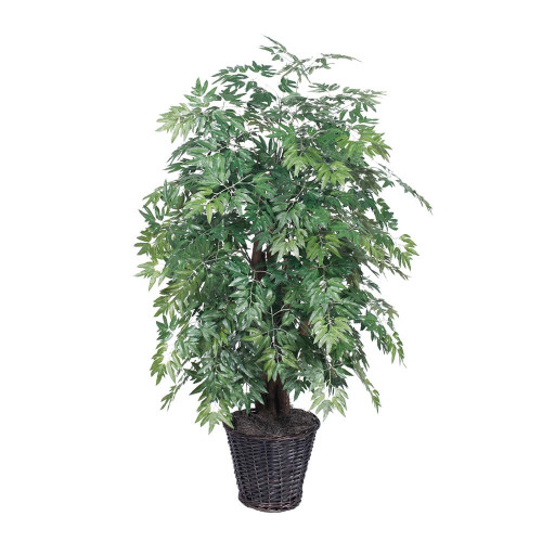  Vickerman TXX0640 4ft Artificial Extra Full Ming Aralia Bush 