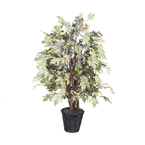  Vickerman TXX1740 4ft Artificial Extra Full Frosted Maple Bush 
