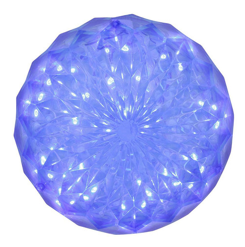  Vickerman X106602 30Lt x 6" LED Blue Crystal Ball Outdoor 