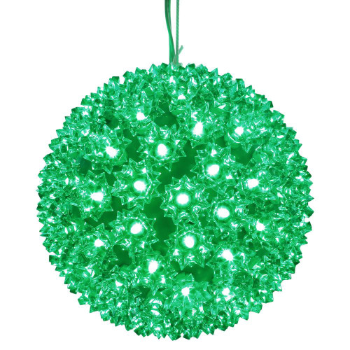  Vickerman X120604 50Lt x 6" LED Green Starlight Sphere 
