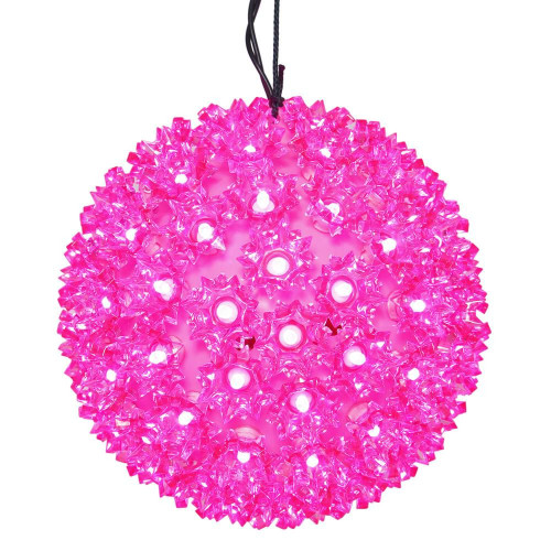  Vickerman X120609 50Lt x 6" LED Pink Starlight Sphere 