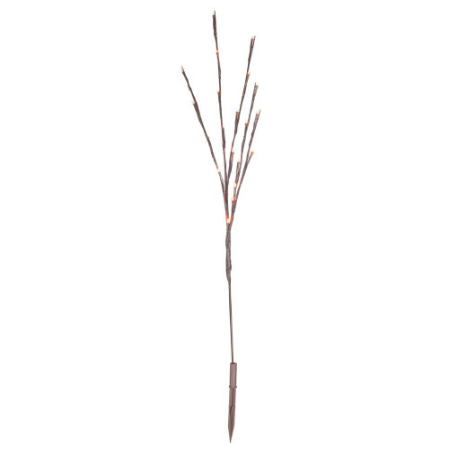  Vickerman X15B608 36" Orange Twig Lighted Branch 3 Pack 