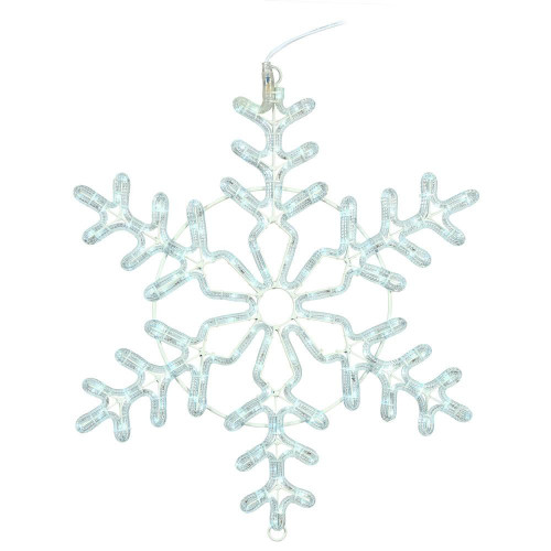  Vickerman X176224T 24" PureWht LED Twinkle Forked Snowflake 
