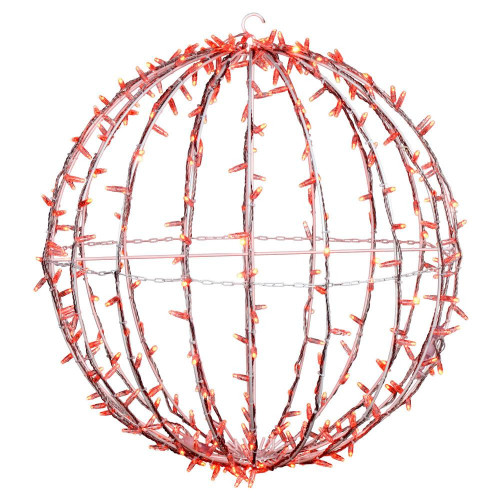  Vickerman X20LED08 180Lt x 20" Orange Jumbo Led Sphere 