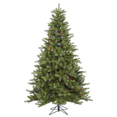 Vickerman A124477LED - 7.5 ft King Spruce Prelit Multi-colored LED Christmas Tree