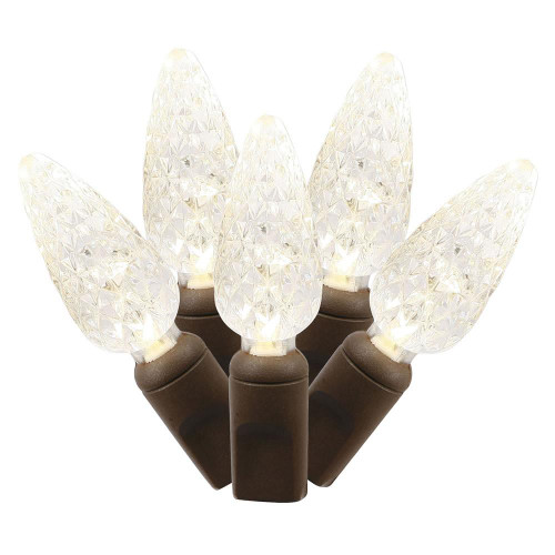  Vickerman X4B8101 34ft C6 100-LED Warm White Christmas Light String 