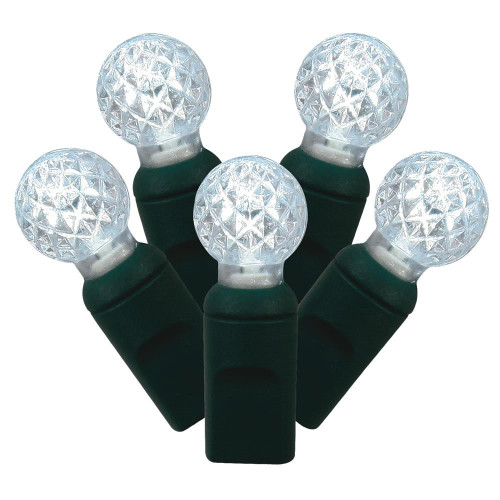  Vickerman X4G9109 34ft G12 100-LED White Christmas Light String 