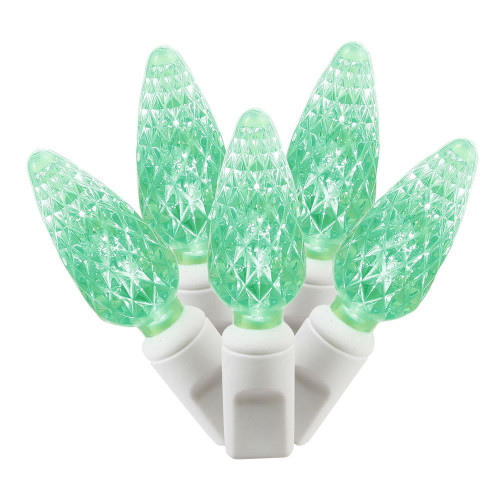  Vickerman X4W8104 34ft C6 100-LED Green Christmas Light String 