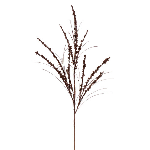Vickerman QG221576 36" Mocha Berry Twig Glitr Spray 6/Bg 