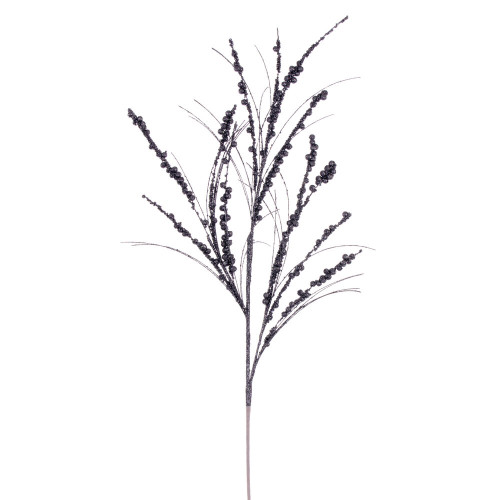 Vickerman QG221587 - 36 in. Pewter Berry Twig Glitter Artificial Spray - 6 Pack