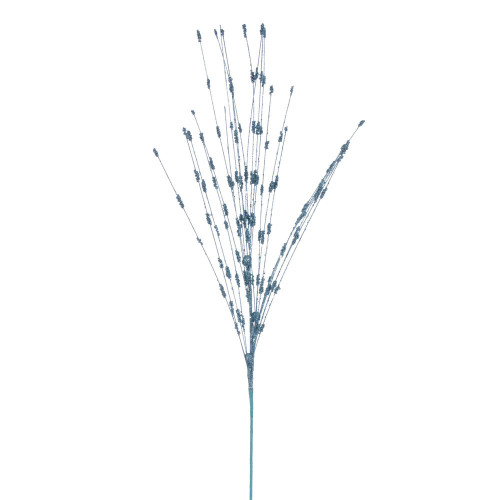 Vickerman QG221932 - 36 in. Baby Blue Berry Glitter Artificial Spray - 6 Pack