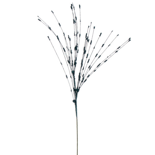 Vickerman QG221962 - 36 in. Sea Blue Berry Glitter Artificial Spray - 6 Pack