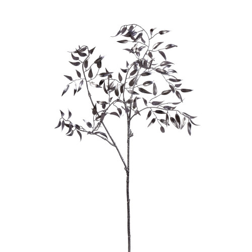 Vickerman RN198507 - 29 in. Silver Bamboo Leaf Artificial Spray - 4 Pack