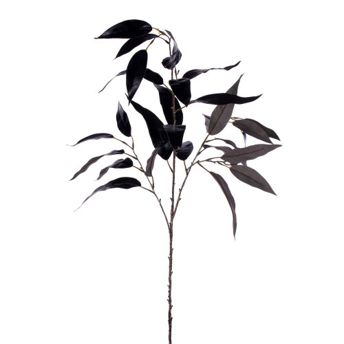 Vickerman FT224146 - 45 in. Black Eucalyptus Leaf Artificial Spray - 2 Pack