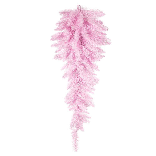 Vickerman K163807 - 36" Pink Fir Teardrop Wreath