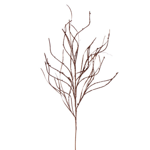 Vickerman QG225076 40" Mocha Berry Wavy Glitter Spray 4/Bag 