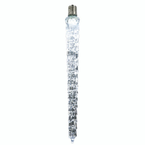  Vickerman XICE985 18" LED Cool White Falling Icicle Bulb E17 