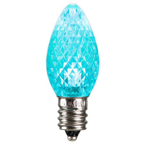  Vickerman XLEDC7LT-25 C7 Prism LED Teal Twinkle Spare Bulbs 