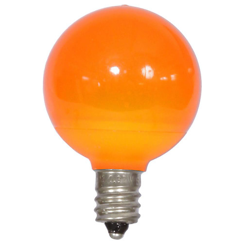  Vickerman XLEDCG48-25 G40 Orange Color LED Spare Christmas Bulbs E12 