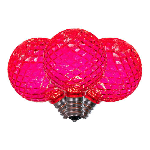  Vickerman XLEDG43-25 G40 Prism LED Red Spare Christmas Bulbs E12 