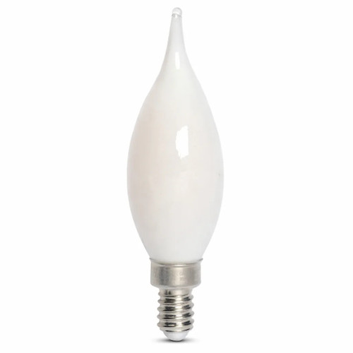 Halco 85082 – E12 CA10 Frosted Filament LED Lamp – 2700K 