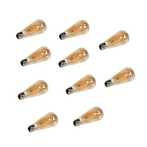 Halco 85146 LED S19 Amber Filament Bulb