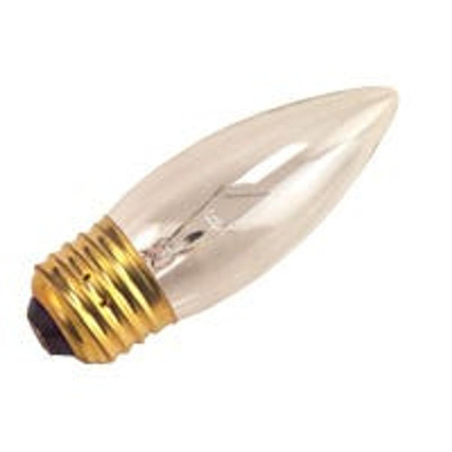Halco 1020 B8 Clear Incandescent Decorative Torpedo Bulb