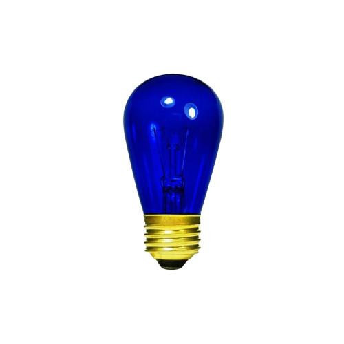 Halco 9055 S14 Transparent Blue Incandescent Sign Bulb