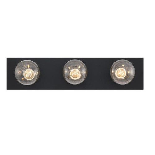 Westinghouse 6117500 - 3-Light Matte Black Bathroom Vanity Light Bar - 18 in Wide