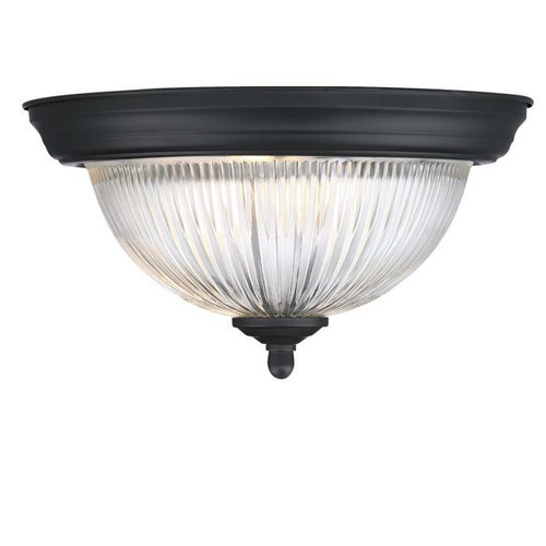 Westinghouse 6117700 - 1-Light Matte Black Flush Mount Ceiling Light - 11 in Diameter