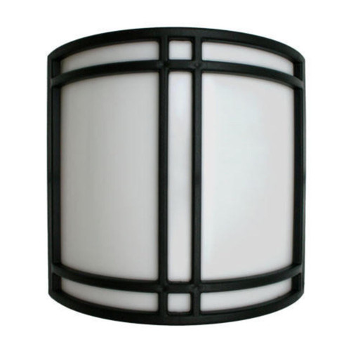 Incon Lighting Incon 216-1-5 - Modern LED ADA Wall Sconce - Black Frame & White Lens 