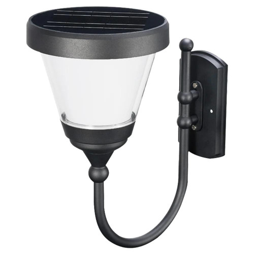 5W Solar LED Round Wall Mount Sconce - 5000K 