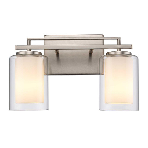 Trans Globe 22482 BN 2-Light Lisbon Vanity 