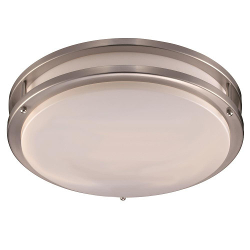 Trans Globe LED-10262 BN - Modern LED Flush Mount Indoor Ceiling Light - Brush Nickel