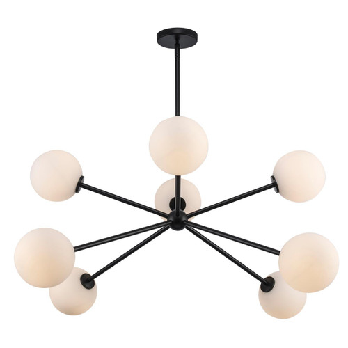 Trans Globe 11618 BK Haskell 8 - Light Sputnik Pendant 