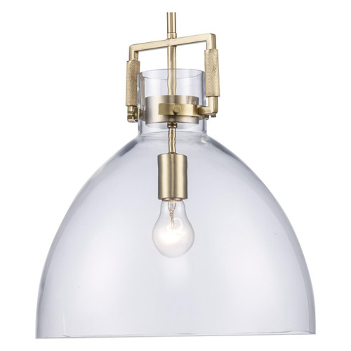 Trans Globe PND-2228 AG 15" Briar 1-light Pendant with Glass Shade 