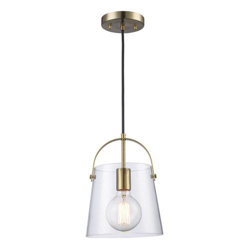 Trans Globe PND-2175 AG 1-Light Shaded Mini Pendant 