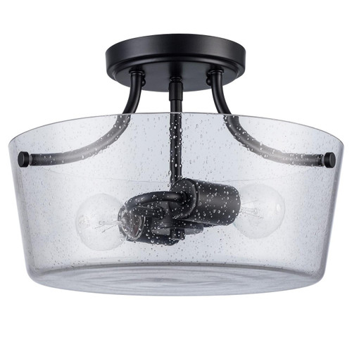 Trans Globe 80527-2 BK Mod Pod 2 - Light Glass Flush Mount 