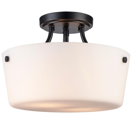 Trans Globe 70527-2 BK Mod Pod 2 - Light Semi-Flush Mount 