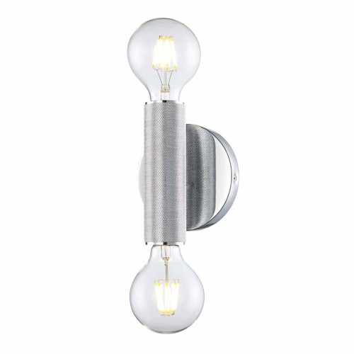 Trans Globe 22300 PC 2-Light Bare Bulb Indoor Wall Sconce 