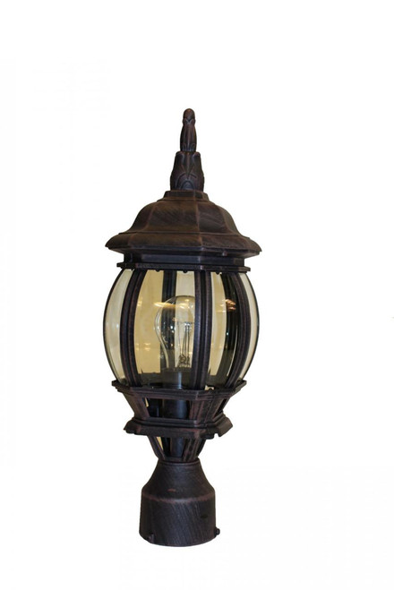 Trans Globe 4060 RT Parsons 1-Light Traditional French-inspired Post Mount Lantern Head 