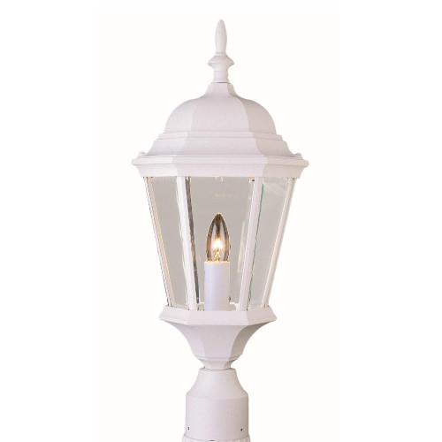 Trans Globe 4260 WH San Rafael 22" Postmount Lantern 